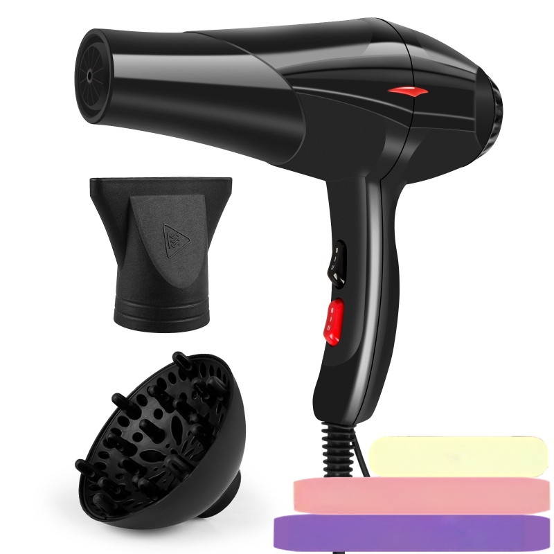 Professionaalne juuksefööön salongile, 1300W, brushless AC mootor, külm/soe õhk 5 kiirusega, koncentreeriv otsik, ülekuumenemise kaitse, 220V