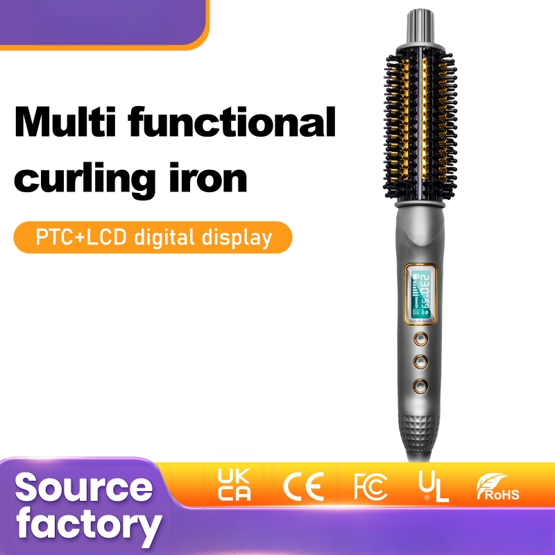 Kadernícky hrebeň s digitálnym displejom, PTC keramický ohrev, priemer 16–20 mm, výkon 60 W, napätie 110–240 V