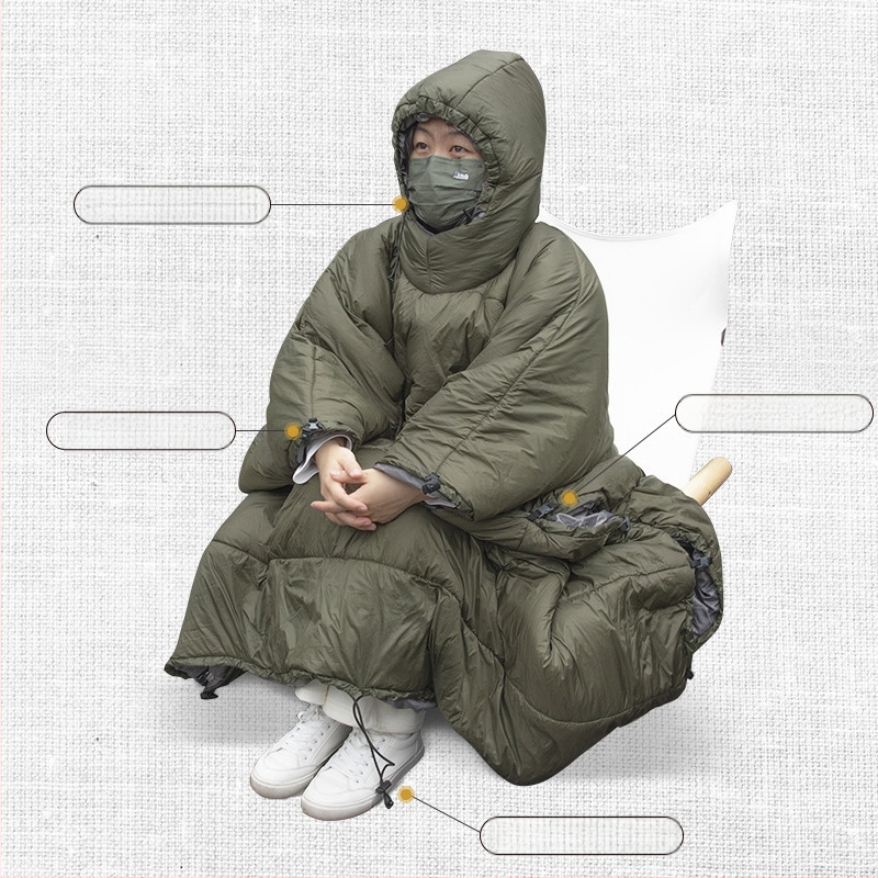 Išorinis žiemos kempingams – hamakas su storesniu šilto užklotą (Prekės ženklas: Other; Be laikiklio; Hamako paviršiaus medžiaga: nailono virvė)