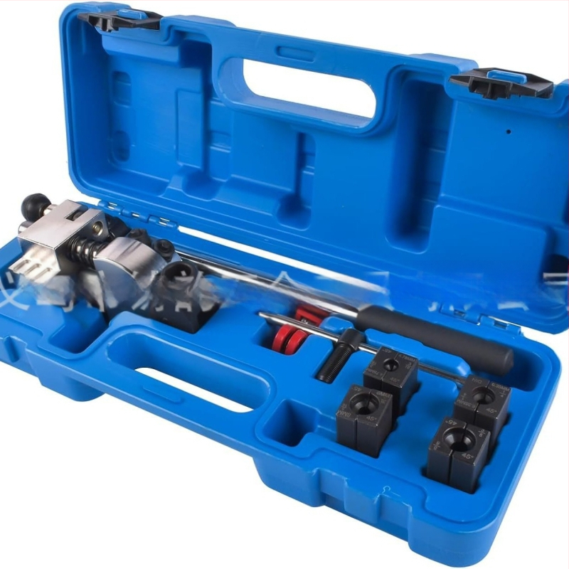 Nástroj na vyrezávanie a rozširovanie brzdových potrubí, 45° rozšírenie, vhodný pre jednovrstvé a dvojvrstvové potrubie, z ocele, pre opravy áut