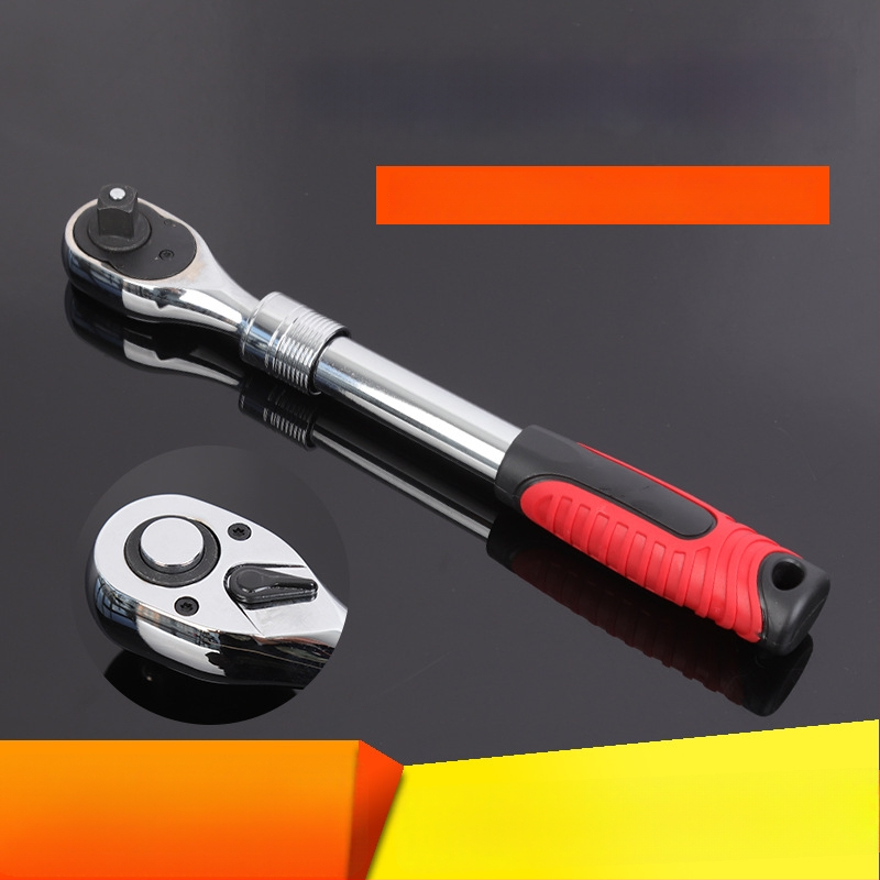 Just Right vysúvací ráčňový kľúč s automatickým rýchlym uvoľnením, obojsmerný, priemyselnej kvality, CR-V oceľ pre údržbu a opravy strojov