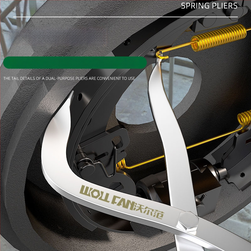 Pružinové kliešte na bubnové brzdy – demontážny nástroj pre nastavenie brzdových častí (Značka: Other; Materiál: Alloy steel; Rozsah použitia: Other)