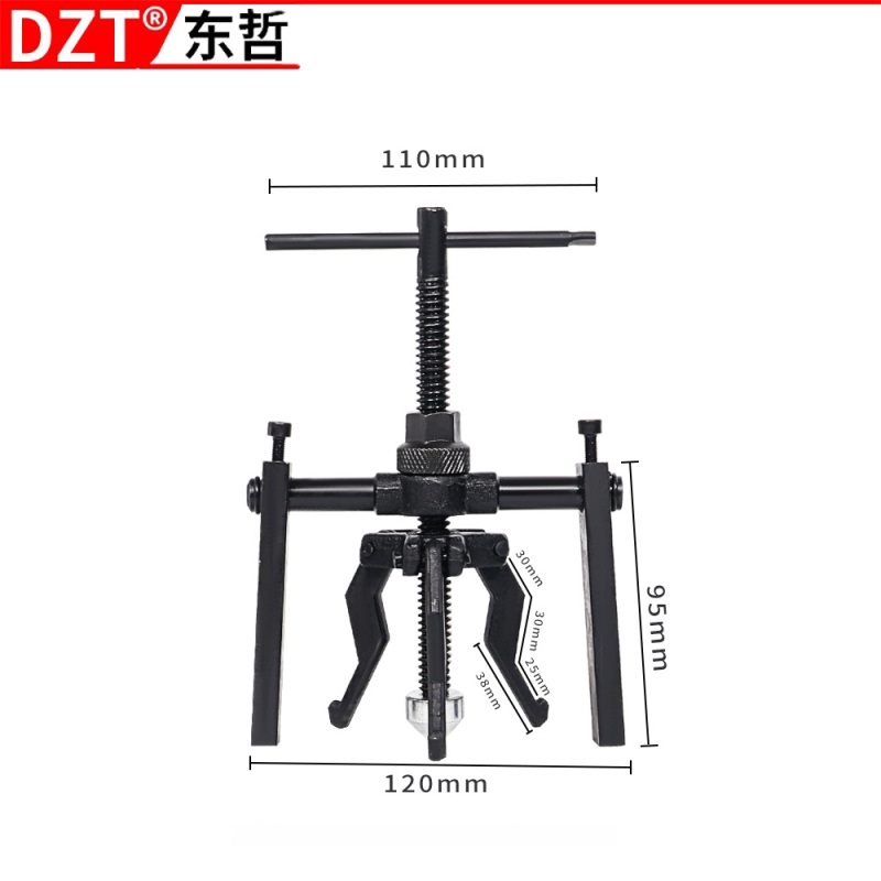 Trojzubý ťahovač na ložiská – demontážny nástroj, oceľ, značka DZT, séria Hardware