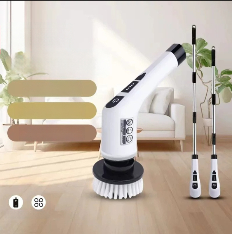 Elektrická čistiaca kefka – multifunkčná ručná čistiaca kefa do kuchyne a kúpeľne, USB napájanie, 3,7V, dvojrýchlostná regulácia teploty, objem až 300 mL