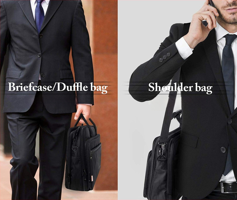 Taška na dokumenty z Oxford látky s uzáverom na zips, podšívka, vnútorné vrecko na telefón a zipsové vrecko a vrecko na notebook, vodeodolná a priedušná