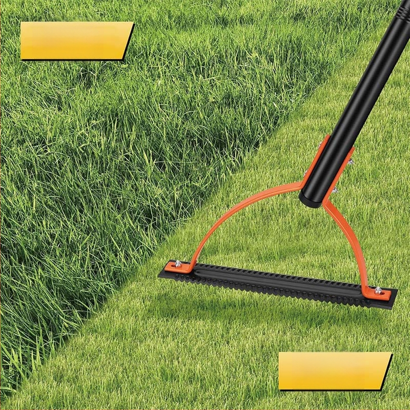 Isunpro Ručný kosič burín pre záhradu s drážkovanou dvojstrannou čepeľou