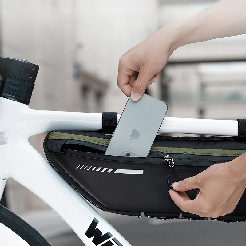 Taška na rámu bicykla – Oxford 900D, vysoká elasticita, objem 2,6 l, model YP0707415, vnútorné podšitie, WEST BIKING/West Rider