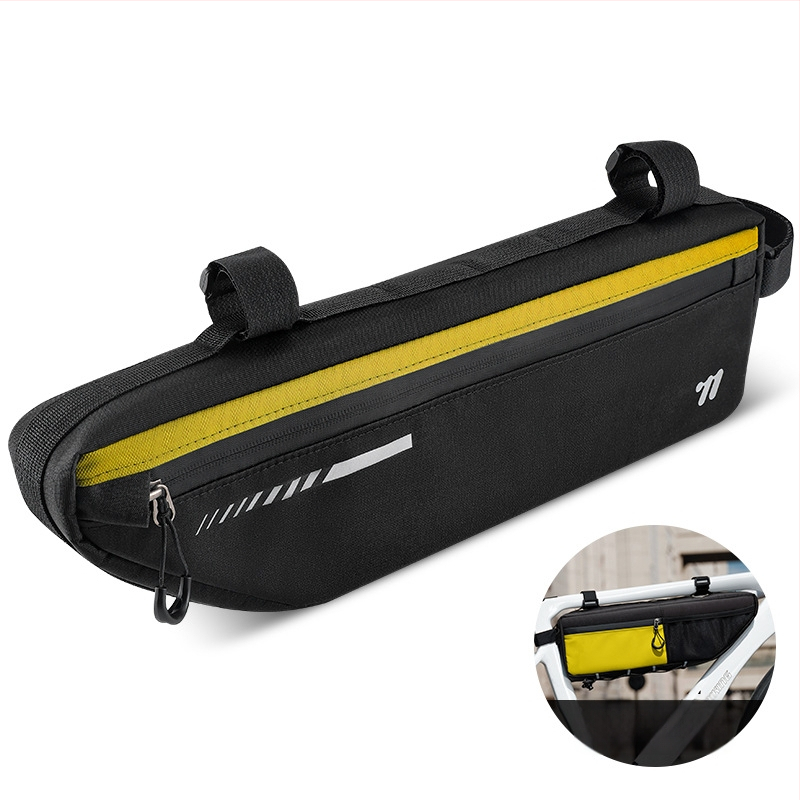 Taška na rámu bicykla – Oxford 900D, vysoká elasticita, objem 2,6 l, model YP0707415, vnútorné podšitie, WEST BIKING/West Rider