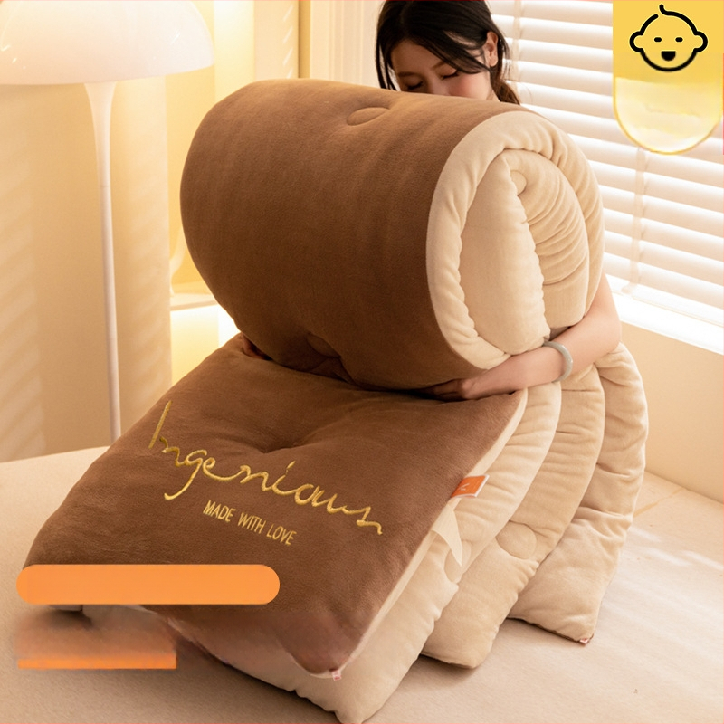 Dvojstranná hrubá sametová prikrývka, 2,5–3 kg, antibakteriálna výplň z vlákien, vhodná pre všetky ročné obdobia, šitá quiltou