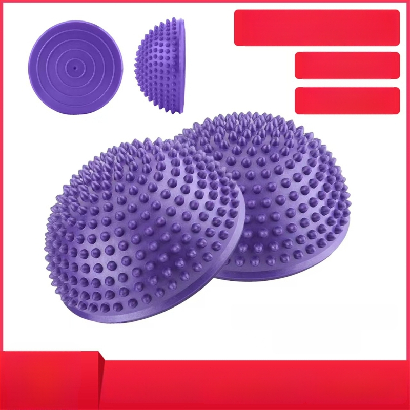 Jógová polovičná durian lopta na masáž chodidiel a tréning rovnováhy tela so stimuláciou akupunktúrnych bodov – PVC, nevyhrieva sa, vhodná pre oblasť pásu, 1-ročná záruka