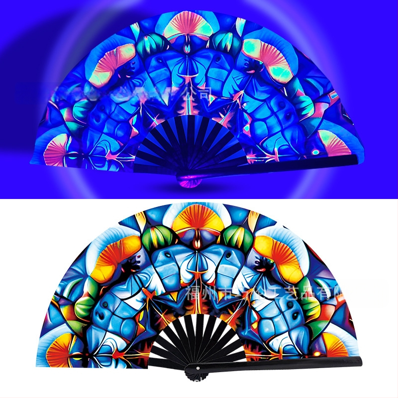 Sklopný bambusový fanúšik, čínskeho štýlu, 13 kostier, na zábavu