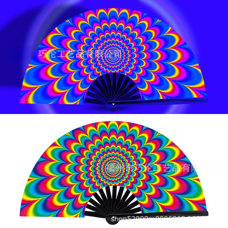 Sklopný bambusový fanúšik, čínskeho štýlu, 13 kostier, na zábavu