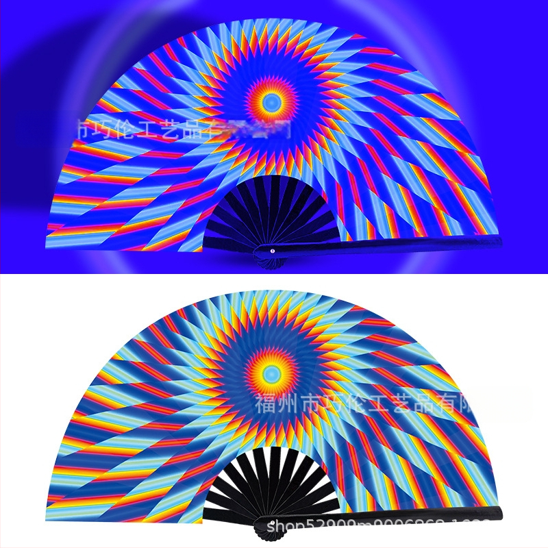 Sklopný bambusový fanúšik, čínskeho štýlu, 13 kostier, na zábavu