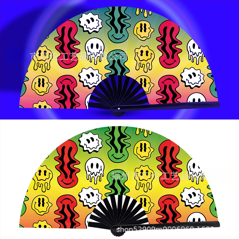 Sklopný bambusový fanúšik, čínskeho štýlu, 13 kostier, na zábavu