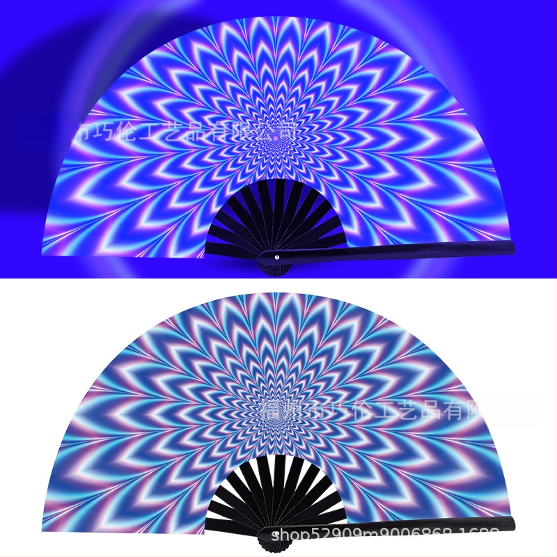 Sklopný bambusový fanúšik, čínskeho štýlu, 13 kostier, na zábavu