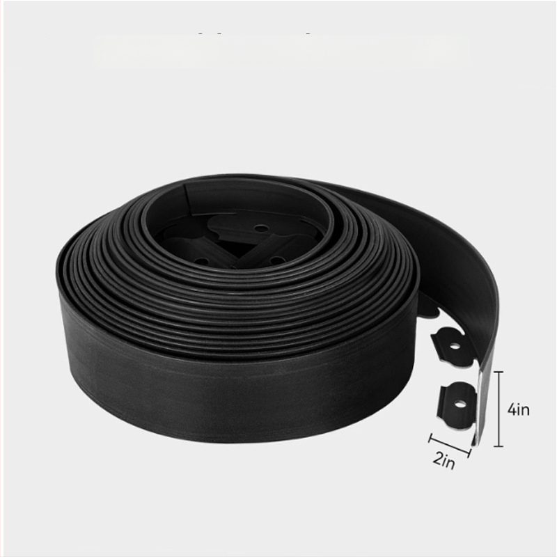 L-tvarovaný gumový krajinársky deliaci plot, trojčlenná sada pre trávnik a záhradu — Značka Yao Kun Biao