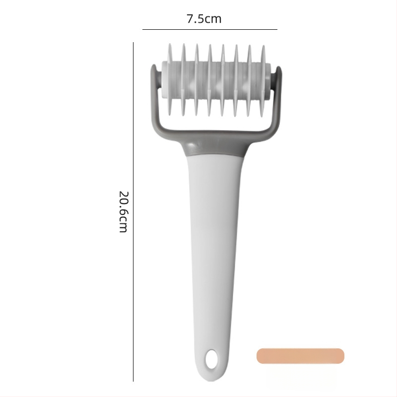 Plastový valček na cesto s dierovacím nástrojom na pizzu, valček na fondant, formička na sušienky, nôž na pizzu s mriežkou