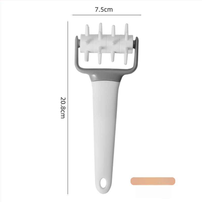 Plastový valček na cesto s dierovacím nástrojom na pizzu, valček na fondant, formička na sušienky, nôž na pizzu s mriežkou