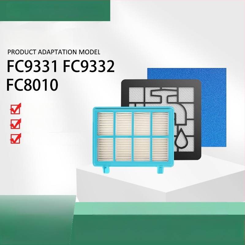 Príslušenstvo k vysávaču Philips FC9331/FC9332/FC8010 – Bavlnený filter a sieťový filter, pre domáce použitie, 51–100 m²