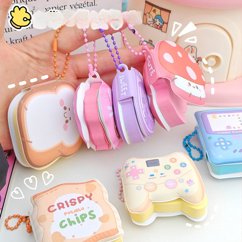 Karikatūras stila lipīgo piezīmju grāmatiņa stresa mazināšanai ar īpašiem formu motīviem skolēniem