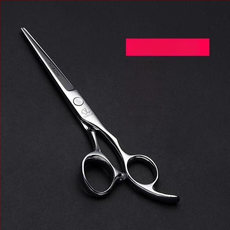 440C profesionálne nožnice na vlasy, čepeľ tvaru listu vrby, texturujúce nožnice