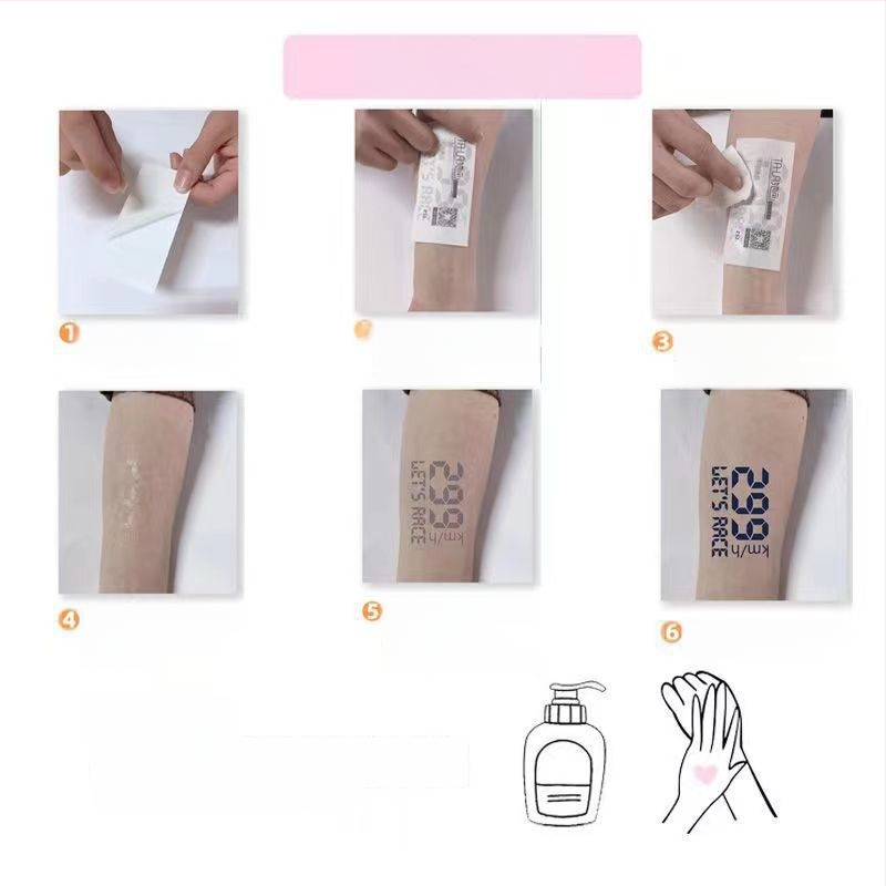 Nálepka na tetovanie na ruku s motívom modlitby – vodotesná, dlhodobá, polopermanentná, realistický dizajn