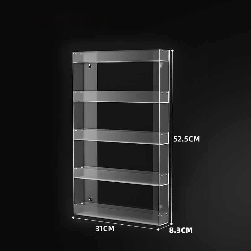 Stenu montovaný stojan na cigarety, viacposchodové skladovanie, z plastu