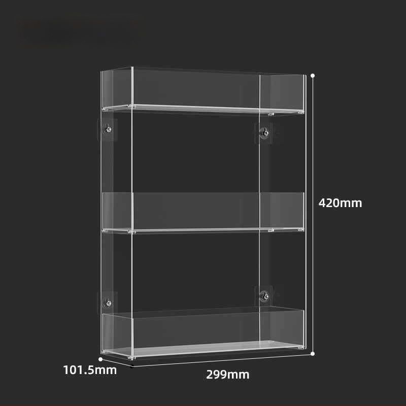 Stenu montovaný stojan na cigarety, viacposchodové skladovanie, z plastu