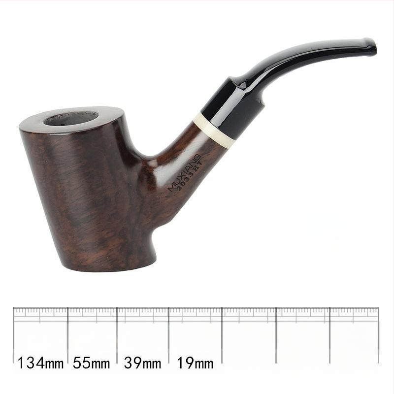 Drevená fajka, ručne vyrobená, staromódny tabakový doplnok, 9 mm filtr