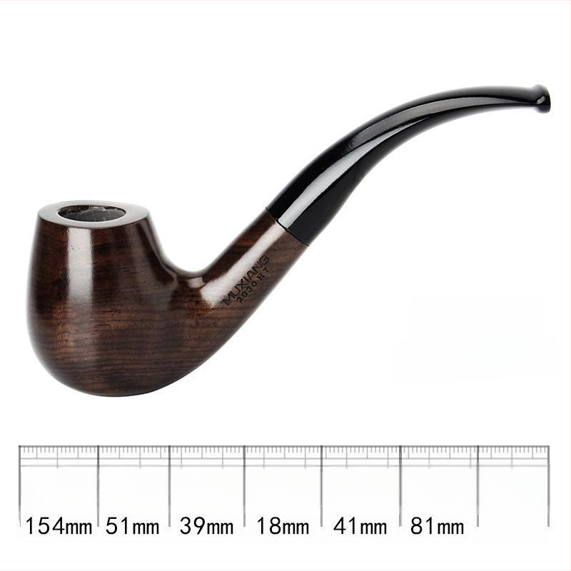 Drevená fajka, ručne vyrobená, staromódny tabakový doplnok, 9 mm filtr