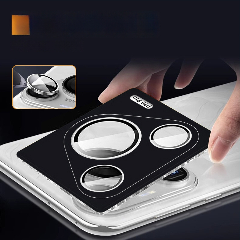 Huawei P80/P80Pro/P70Pro lēcas aizsargfiltrs — rūdīta stikla, lēcas filma, HD kvalitāte, izturīgs pret triecieniem, krišanas izturība