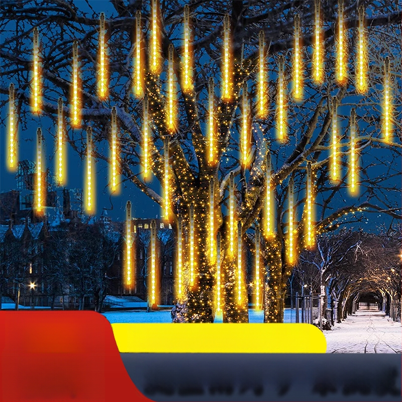 Vonkajšie reťazové svetlá - dizajn meteorického dažďa, 110V, CE, Zhixiao, 744206824179