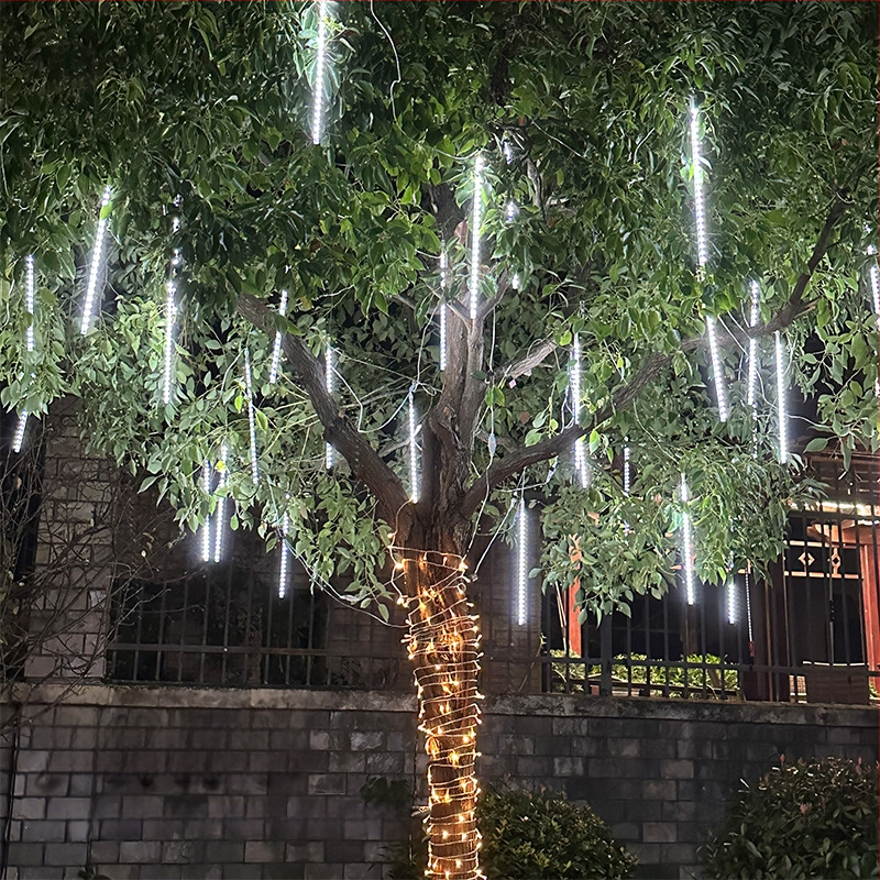 Vonkajšie reťazové svetlá - dizajn meteorického dažďa, 110V, CE, Zhixiao, 744206824179