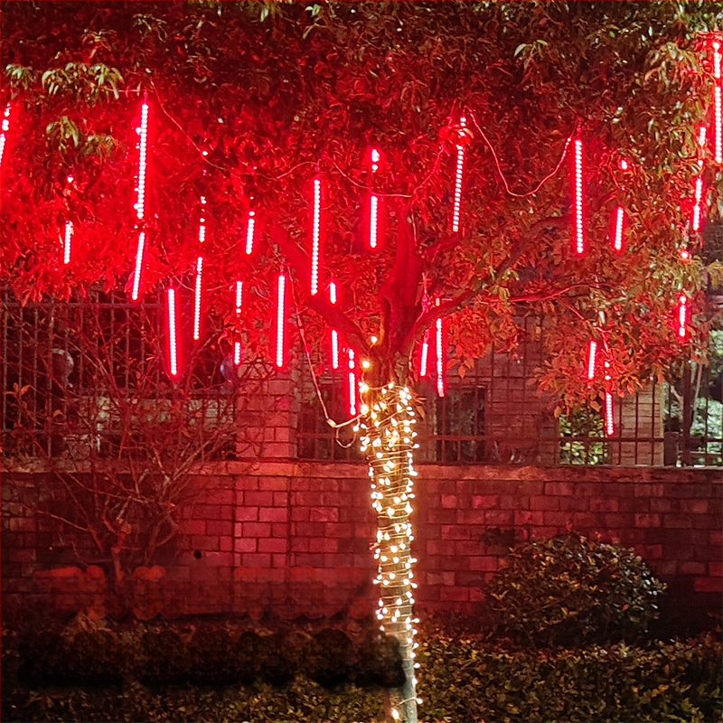 Vonkajšie reťazové svetlá - dizajn meteorického dažďa, 110V, CE, Zhixiao, 744206824179