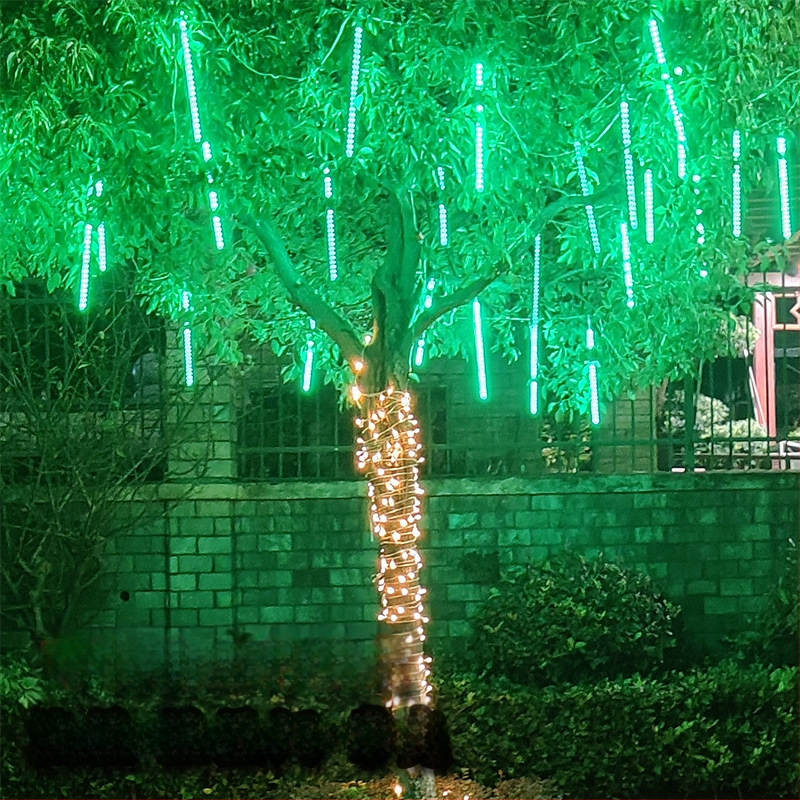 Vonkajšie reťazové svetlá - dizajn meteorického dažďa, 110V, CE, Zhixiao, 744206824179