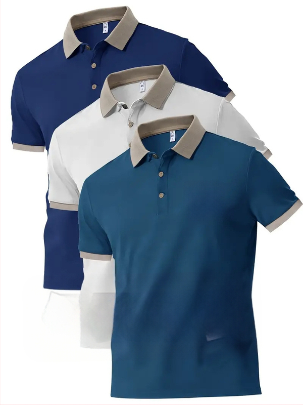 Polo tričko s vlastným tlačeným logom, grafika, krátke rukávy, golier; 96% polyester v zmesi