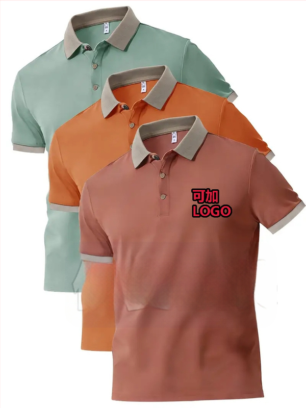Polo tričko s vlastným tlačeným logom, grafika, krátke rukávy, golier; 96% polyester v zmesi