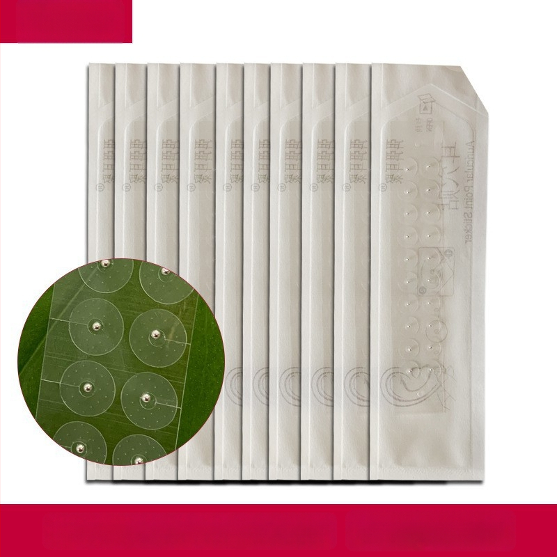 Frosted Ear Patches pre akupunktúrne body ucha | oceľ | 100 ks | Longevity