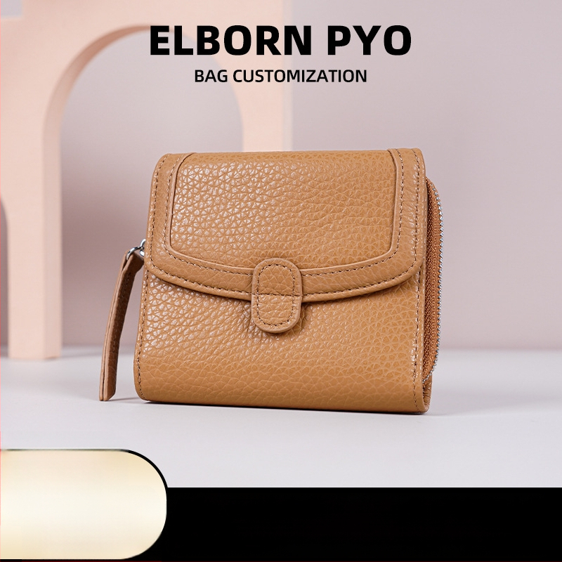 Mincovník z nylonu a kože prvého radu býčej kože s mikrovláknom, jednofarebný vzor, mestský štýl, ultra ľahký, ochrana proti krádeži