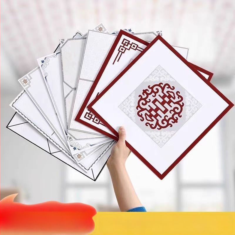 Samo­lepiaca stropná tapeta s geometrickým vzorom, vodotesná a odolná voči škvrnám, hrúbka 2,5 mm