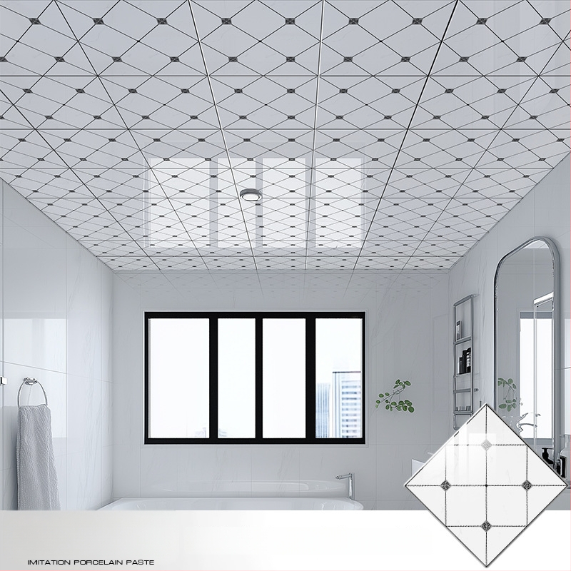 Samo­lepiaca stropná tapeta s geometrickým vzorom, vodotesná a odolná voči škvrnám, hrúbka 2,5 mm