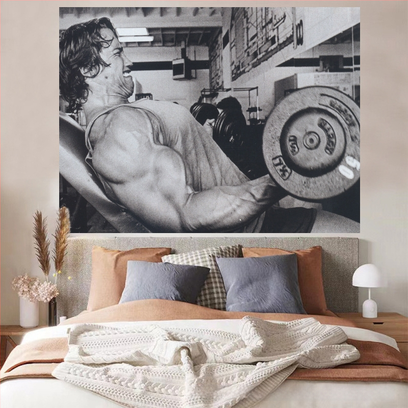 Nástenný gobelín — plyšový materiál, 100% polyester, moderný minimalistický štýl (digitálny tepelný transfer; obdĺžnikový tvar)