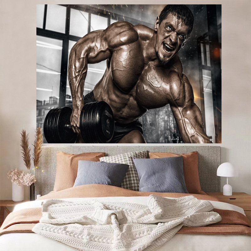 Nástenný gobelín — plyšový materiál, 100% polyester, moderný minimalistický štýl (digitálny tepelný transfer; obdĺžnikový tvar)