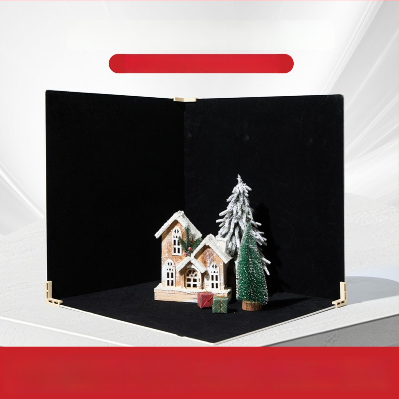 Fono plokštė su veliūrine šviesą sugeriančia medžiaga staliniams nuotraukoms