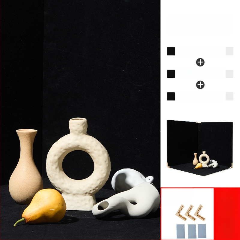 Fono plokštė su veliūrine šviesą sugeriančia medžiaga staliniams nuotraukoms