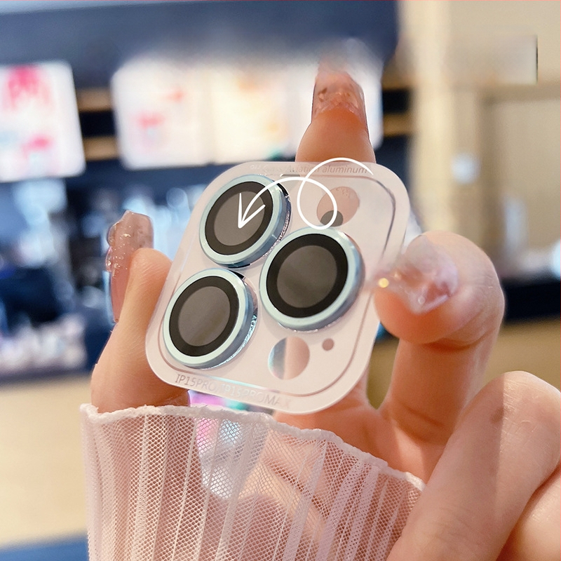 Termiski apstrādāts stikla objektīva aizsargs ar metāla raksta gredzeniem — augsta izšķirtspēja, izturīgs pret triecieniem