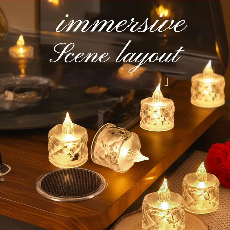 LED sviečka pre aromaterapeutické voskové tablety, vosk zo zmesi sóje (Značka: Iné; Typ: aromaterapeutické voskové tablety; IP: Nie)