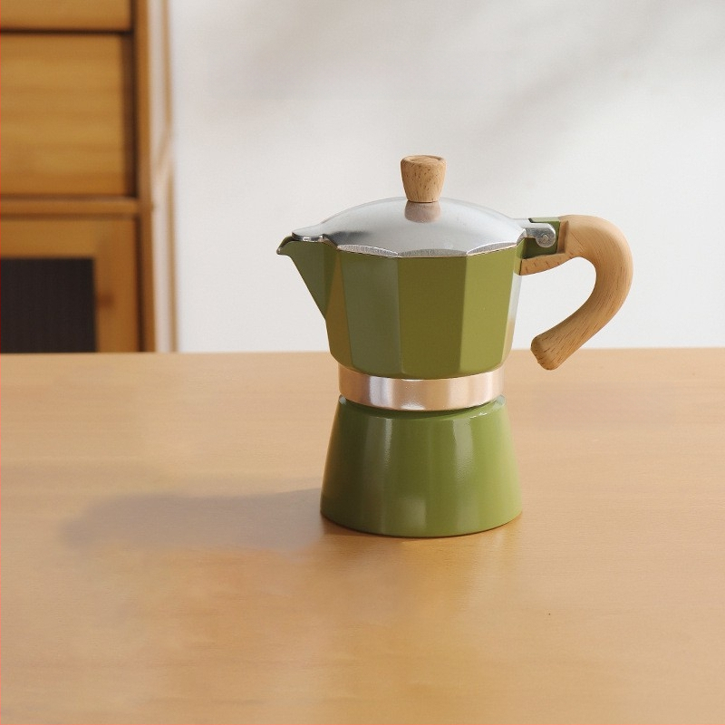 Talianska moka kanvička pre domáce použitie, hliníková zliatina, séria Moka pot, extrakcia kávy, tlač loga k dispozícii