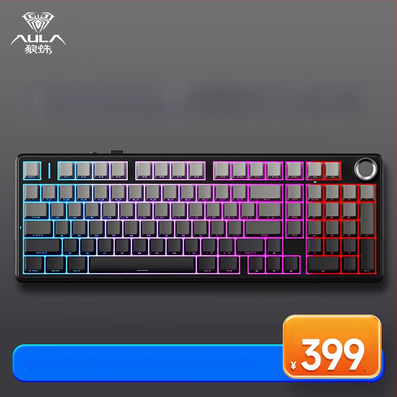 Aula Tarantula F99/F99Pro mechanická klávesnica – bezdrôtový Bluetooth, tri režimy, RGB podsvietenie, ABS telo, až 3 zariadenia súčasne