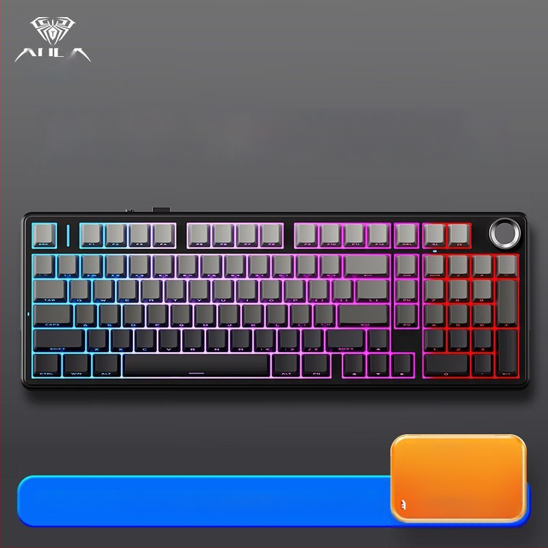 Aula Tarantula F99/F99Pro mechanická klávesnica – bezdrôtový Bluetooth, tri režimy, RGB podsvietenie, ABS telo, až 3 zariadenia súčasne